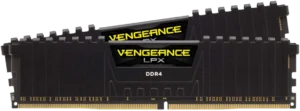 32 GB RAM DDR4 (16 x 2 GB) 3200 Mhz, CORSAIR VENGEANCE LPX, colore nero
