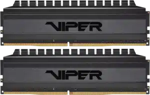 32 GB RAM DDR4 (16 x 2 GB) 3600 Mhz, Patriot Viper Blackout, XMP 2.0 colore nero