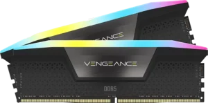 32 GB RAM DDR5 (2x16GB) 5600 MHz, Corsair VENGEANCE RGB, profili XMP 3.0 personalizzati, colore nero
