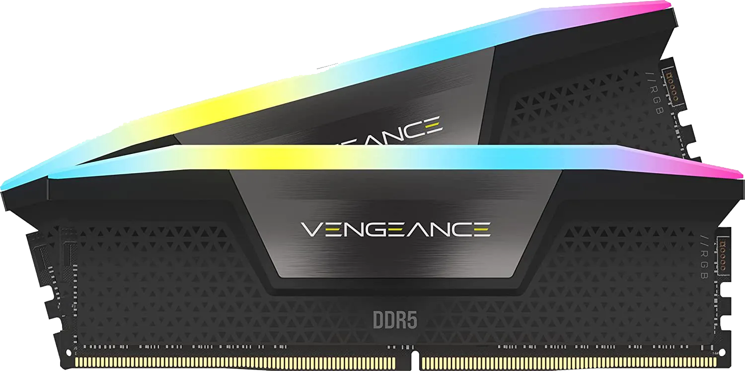 32 GB RAM DDR5 (2x16GB) 5600 MHz, Corsair VENGEANCE RGB, profili XMP 3.0 personalizzati, colore nero
