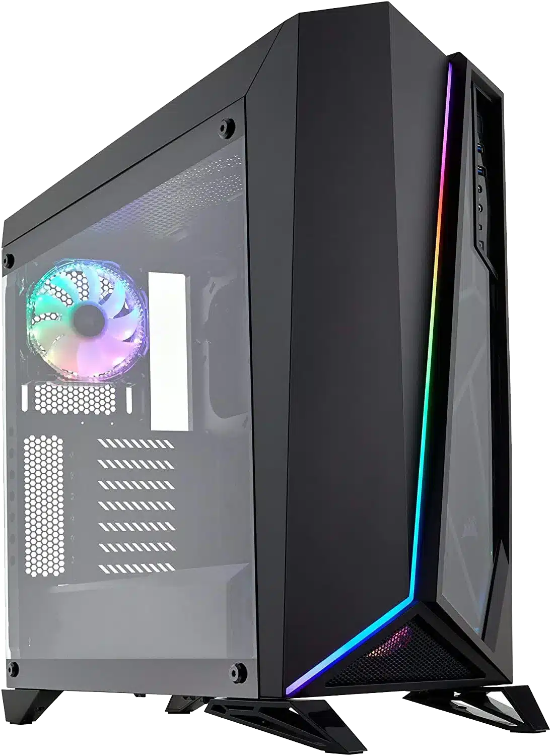 Case da Gaming Mid-Tower, Corsair SPEC-OMEGA RGB, vetro temperato, colore nero