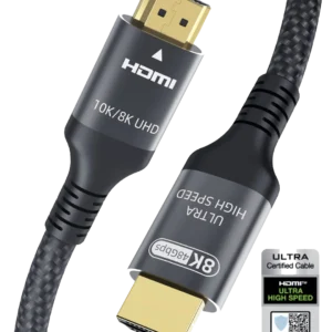 Cavo HDMI 2.1 8k, Velocità Ultra Elevata, 4k 120Hz/144Hz 8k 60Hz, 3m