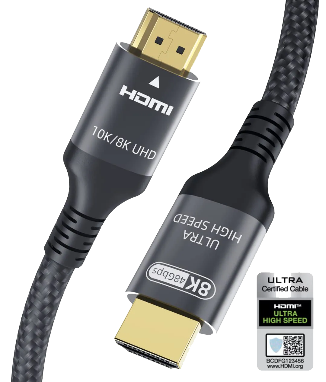 Cavo HDMI 2.1 8k, Velocità Ultra Elevata, 4k 120Hz/144Hz 8k 60Hz, 2m