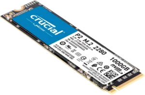 Crucial P2 CT1000P2SSD8 SSD Interno, 1TB, fino a 2400MB/s, 3D NAND, NVMe, PCIe, M.2