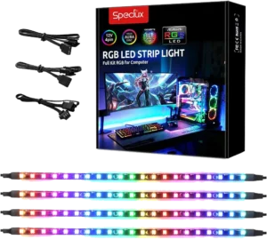 Luci magnetiche Speclux per PC, 4 strisce LED RGB, 5 V, 3 pin