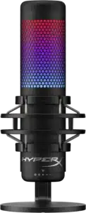 Microfono HyperX QuadCast S, RGB, USB, con condensatore, colore nero