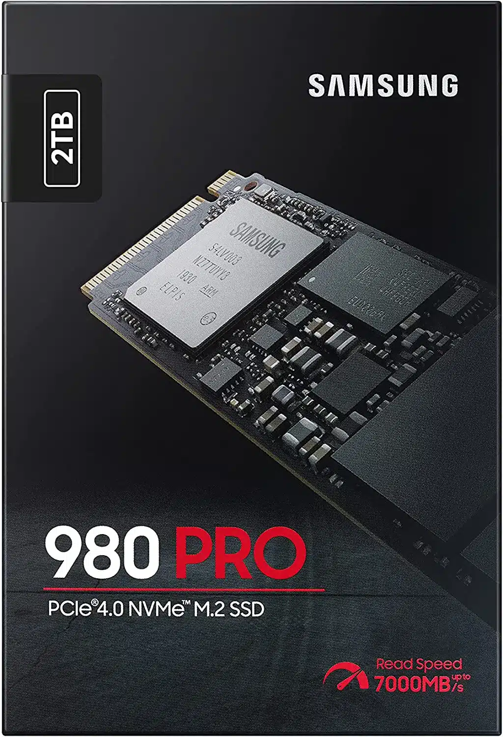Samsung Memorie MZ-V8P2T0B 980 PRO SSD Interno da 2TB, PCIe Gen 4.0 x4, NVMe 1.3c, M.2 (2280)