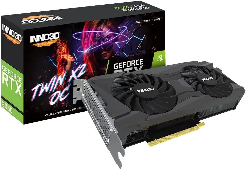 Scheda grafica GeForce RTX 3050 8GB Inno3D, Twin X2 OC