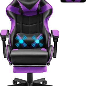 Sedia da Gaming Massaggiante Soontrans, colore Viola