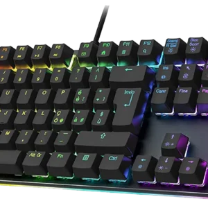 Tastiera Gaming Black Shark, meccanica, RGB, 105 Tasti Anti-Ghosting, base in alluminio, layout italiano