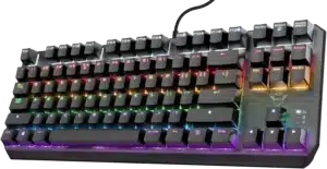 Tastiera Gaming Trust Gaming GXT 834 Callaz, meccanica TKL compatta, RGB, layout italiano, colore nero